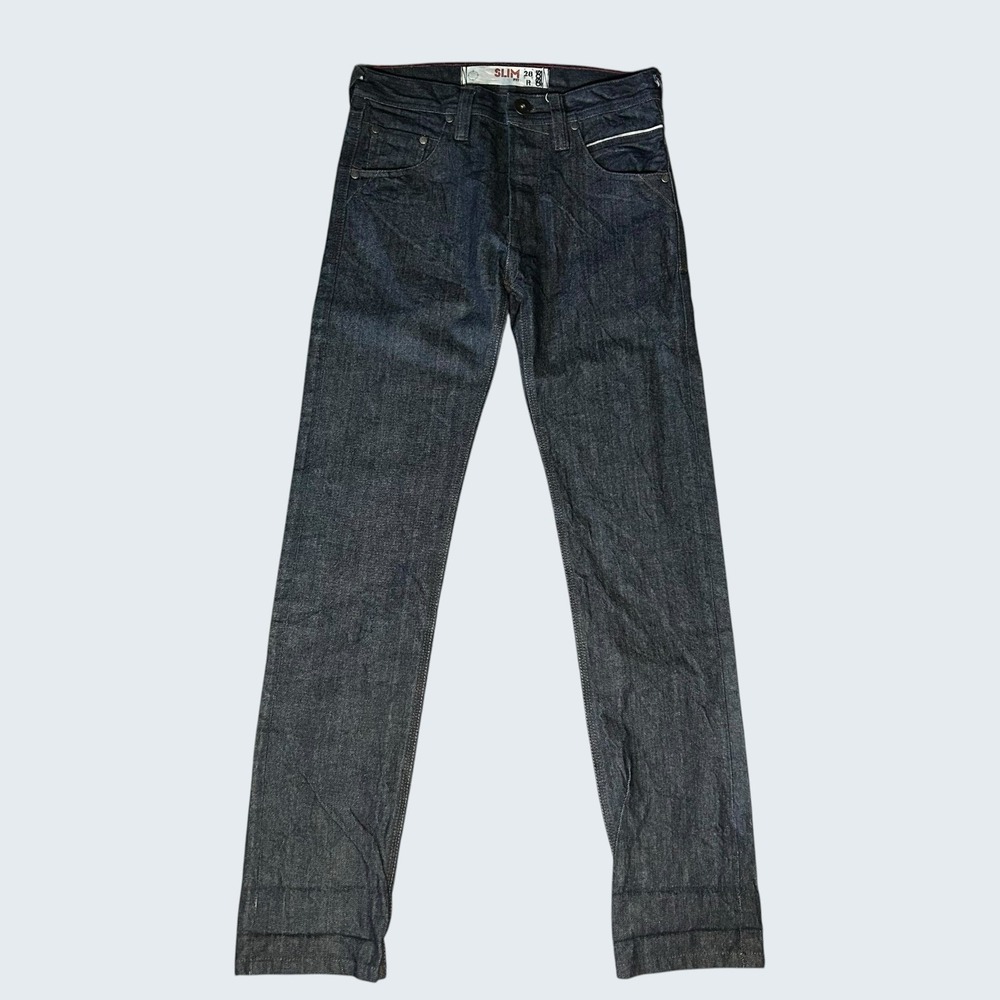 Asos Men's 28x32 Selvedge Slim Fit R Indigo Blue Denim Jeans